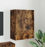 VidaXL TV-wandkast Gerookt eiken 59,5 x 31 x 80 cm Bewerkt hout