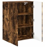 VidaXL TV-wandkast Gerookt eiken 59,5 x 31 x 80 cm Bewerkt hout