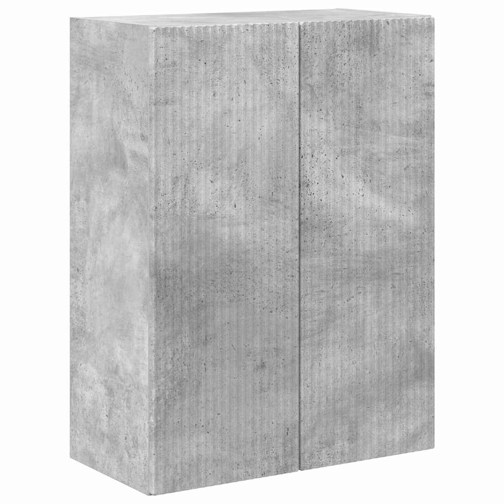 VidaXL TV-wandkast Beton Grijs 59,5 x 31 x 80 cm Bewerkt hout