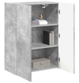 VidaXL TV-wandkast Beton Grijs 59,5 x 31 x 80 cm Bewerkt hout