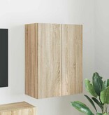 VidaXL TV-wandkast Sonoma Eiken 59,5 x 31 x 80 cm Bewerkt hout