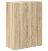 VidaXL TV-wandkast Sonoma Eiken 59,5 x 31 x 80 cm Bewerkt hout