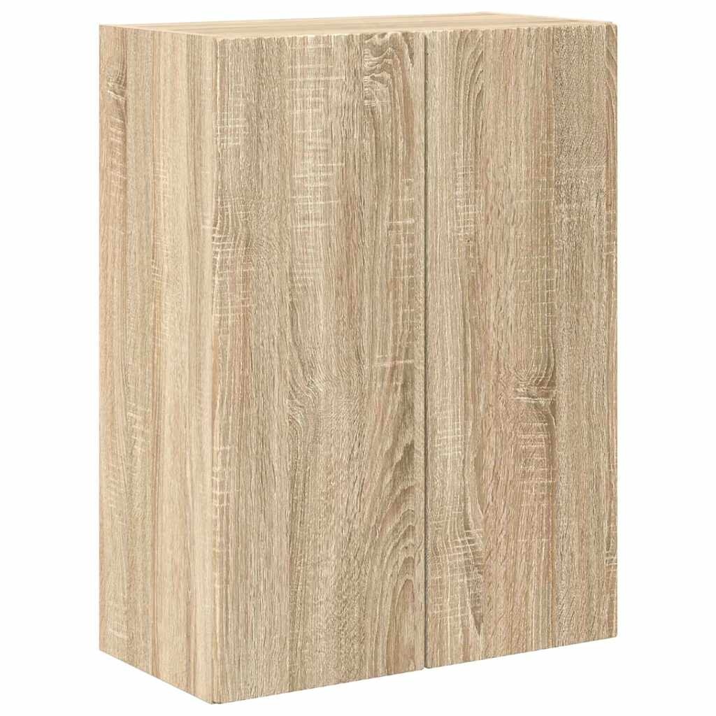 VidaXL TV-wandkast Sonoma Eiken 59,5 x 31 x 80 cm Bewerkt hout