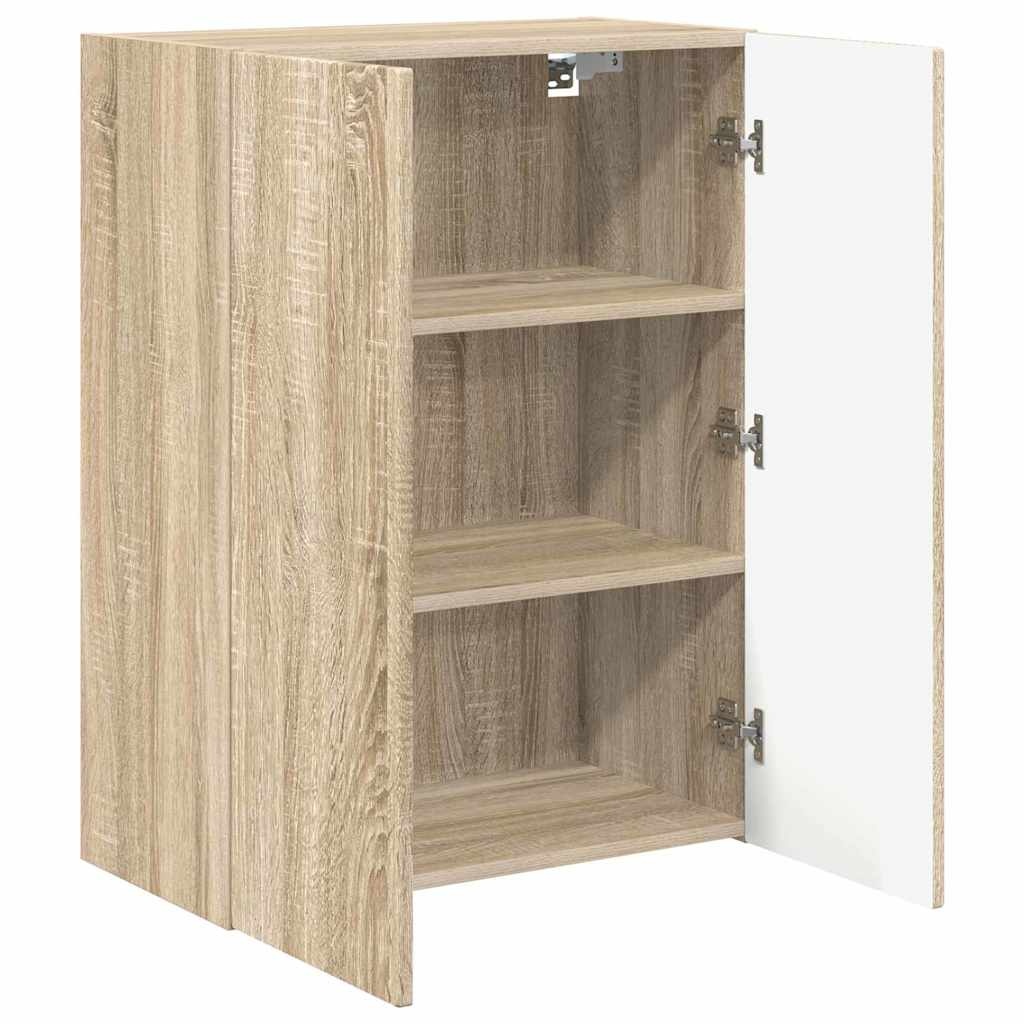VidaXL TV-wandkast Sonoma Eiken 59,5 x 31 x 80 cm Bewerkt hout