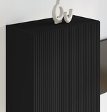 VidaXL TV-wandkast Wandgemonteerd Zwart 59,5 x 31 x 80 cm Bewerkt hout