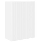 VidaXL TV-wandkast Wandgemonteerd Wit 59,5 x 31 x 80 cm Bewerkt hout