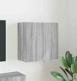 VidaXL TV-wandkast Grijs Sonoma 59,5 x 31 x 60 cm Bewerkt hout