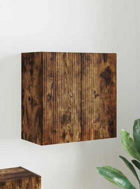VidaXL TV-wandkast Gerookt eiken 59,5 x 31 x 60 cm Bewerkt hout