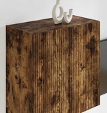 VidaXL TV-wandkast Gerookt eiken 59,5 x 31 x 60 cm Bewerkt hout