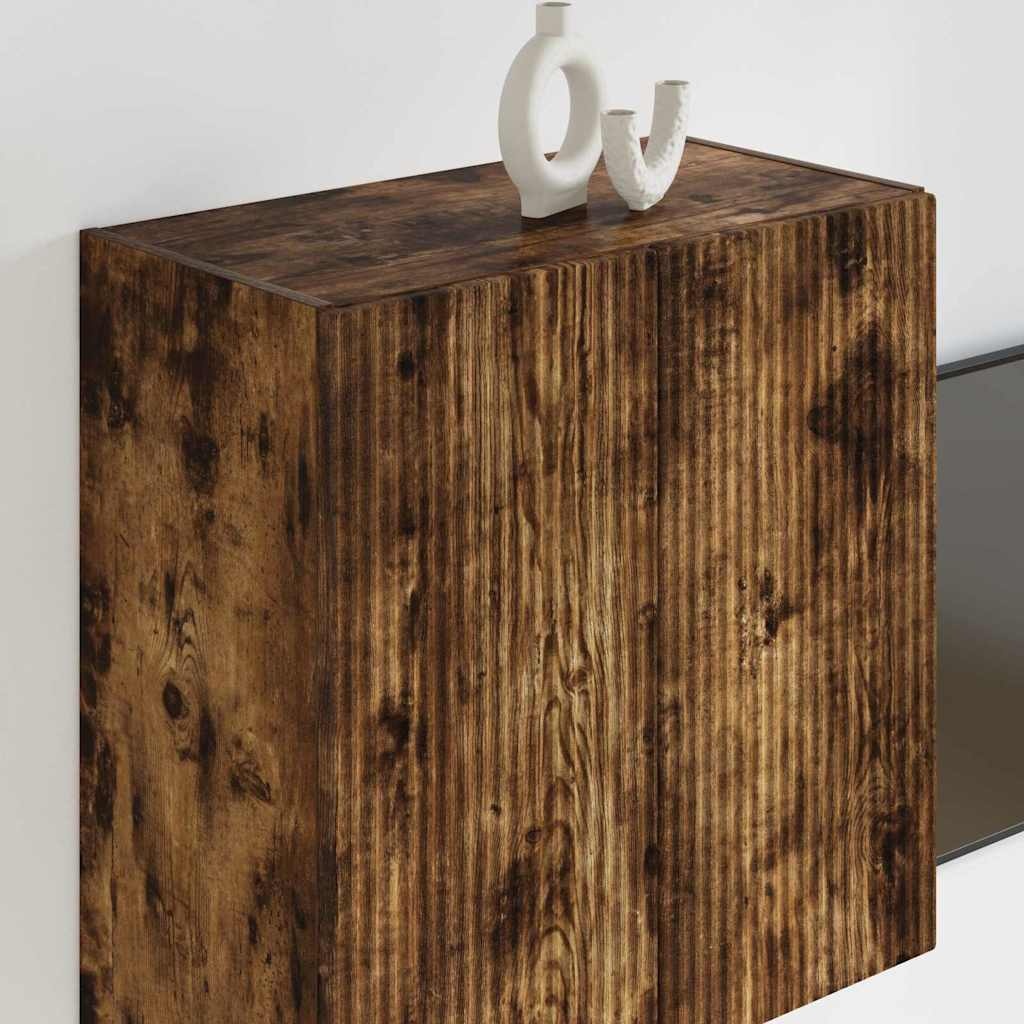 VidaXL TV-wandkast Gerookt eiken 59,5 x 31 x 60 cm Bewerkt hout