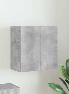 VidaXL TV-wandkast Beton Grijs 59,5 x 31 x 60 cm Bewerkt hout