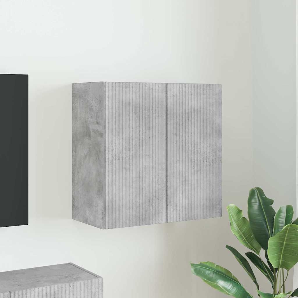 VidaXL TV-wandkast Beton Grijs 59,5 x 31 x 60 cm Bewerkt hout