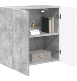 VidaXL TV-wandkast Beton Grijs 59,5 x 31 x 60 cm Bewerkt hout