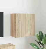 VidaXL TV-wandkast Sonoma Eiken 59,5 x 31 x 60 cm Bewerkt hout