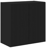 VidaXL TV-wandkast Wandgemonteerd Zwart 59,5 x 31 x 60 cm Bewerkt hout