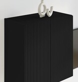 VidaXL TV-wandkast Wandgemonteerd Zwart 59,5 x 31 x 60 cm Bewerkt hout