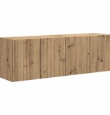 VidaXL TV-wandkast 2 pcs Artisan Eiken 59,5 x 31 x 40 cm Bewerkt hout