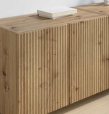 VidaXL TV-wandkast 2 pcs Artisan Eiken 59,5 x 31 x 40 cm Bewerkt hout