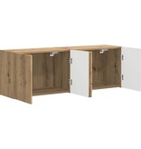 VidaXL TV-wandkast 2 pcs Artisan Eiken 59,5 x 31 x 40 cm Bewerkt hout