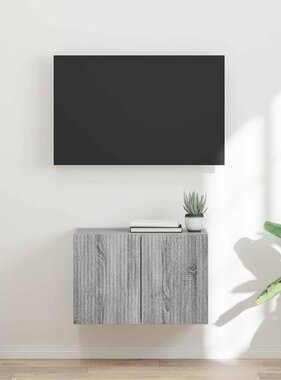 VidaXL TV-wandkast Grijs Sonoma 59,5 x 31 x 40 cm Bewerkt hout