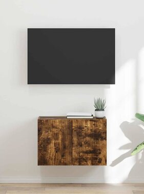 VidaXL TV-wandkast Gerookt eiken 59,5 x 31 x 40 cm Bewerkt hout