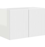 VidaXL TV-wandkast Hoogglans wit 59,5 x 31 x 40 cm Bewerkt hout