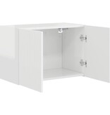 VidaXL TV-wandkast Hoogglans wit 59,5 x 31 x 40 cm Bewerkt hout