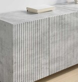 VidaXL TV-wandkast 2 pcs Beton Grijs 59,5 x 31 x 40 cm Bewerkt hout