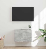 VidaXL TV-wandkast Beton Grijs 59,5 x 31 x 40 cm Bewerkt hout