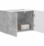 VidaXL TV-wandkast Beton Grijs 59,5 x 31 x 40 cm Bewerkt hout
