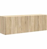 VidaXL TV-wandkast 2 pcs Sonoma Eiken 59,5 x 31 x 40 cm Bewerkt hout