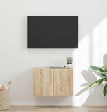 VidaXL TV-wandkast Sonoma Eiken 59,5 x 31 x 40 cm Bewerkt hout