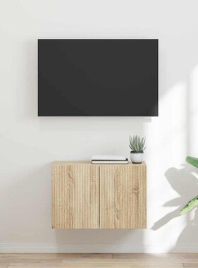VidaXL TV-wandkast Sonoma Eiken 59,5 x 31 x 40 cm Bewerkt hout