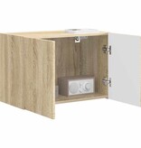 VidaXL TV-wandkast Sonoma Eiken 59,5 x 31 x 40 cm Bewerkt hout