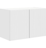 VidaXL TV-wandkast Wandgemonteerd Wit 59,5 x 31 x 40 cm Bewerkt hout