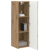 VidaXL TV Wandkast Ambachtelijk eiken 30 x 31 x 100 cm Bewerkt hout