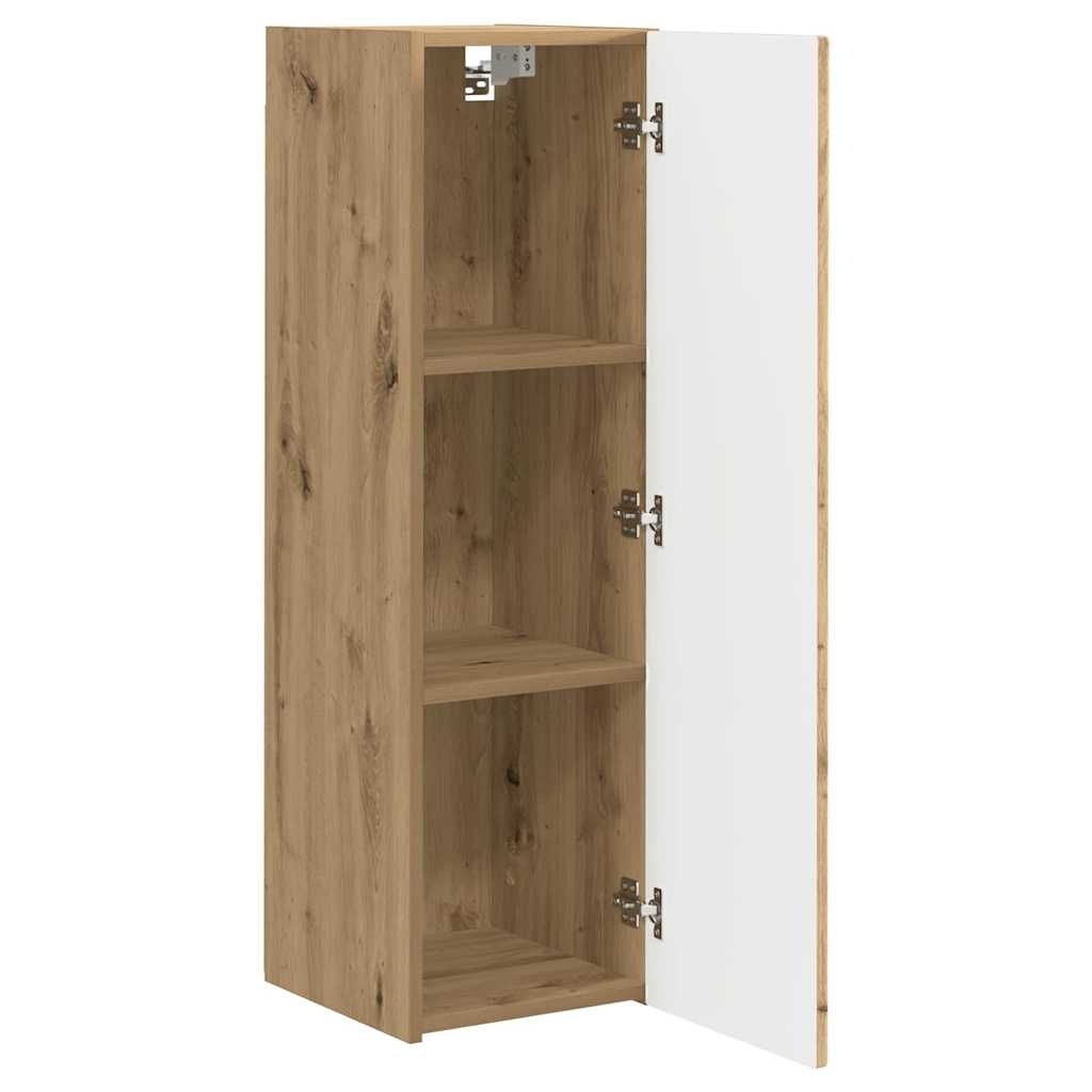 VidaXL TV Wandkast Ambachtelijk eiken 30 x 31 x 100 cm Bewerkt hout