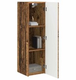 VidaXL TV Wandkast 2 pcs Oud Hout 30 x 31 x 100 cm Bewerkt hout
