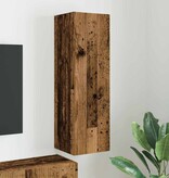 VidaXL TV Wandkast Oud Hout 30 x 31 x 100 cm Bewerkt hout