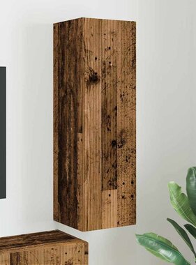 VidaXL TV Wandkast Oud Hout 30 x 31 x 100 cm Bewerkt hout