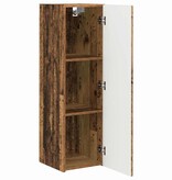 VidaXL TV Wandkast Oud Hout 30 x 31 x 100 cm Bewerkt hout