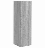VidaXL TV Wandkast 2 pcs Grijs Sonoma 30 x 31 x 100 cm Bewerkt hout