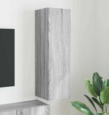 VidaXL TV Wandkast Grijs Sonoma 30 x 31 x 100 cm Bewerkt hout