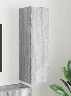 VidaXL TV Wandkast Grijs Sonoma 30 x 31 x 100 cm Bewerkt hout