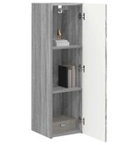 VidaXL TV Wandkast Grijs Sonoma 30 x 31 x 100 cm Bewerkt hout