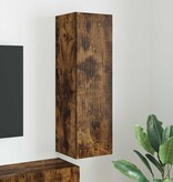 VidaXL TV Wandkast Gerookt eiken 30 x 31 x 100 cm Bewerkt hout