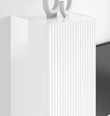 VidaXL TV Wandkast 2 pcs Glanzend Wit 30 x 31 x 100 cm Bewerkt hout