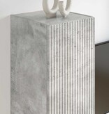 VidaXL TV Wandkast 2 pcs Beton 30 x 31 x 100 cm Bewerkt hout