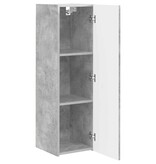 VidaXL TV Wandkast Wandgemonteerd Beton 30 x 31 x 100 cm Bewerkt hout