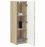 VidaXL TV Wandkast Wandgemonteerd Sonoma 30 x 31 x 100 cm Bewerkt hout